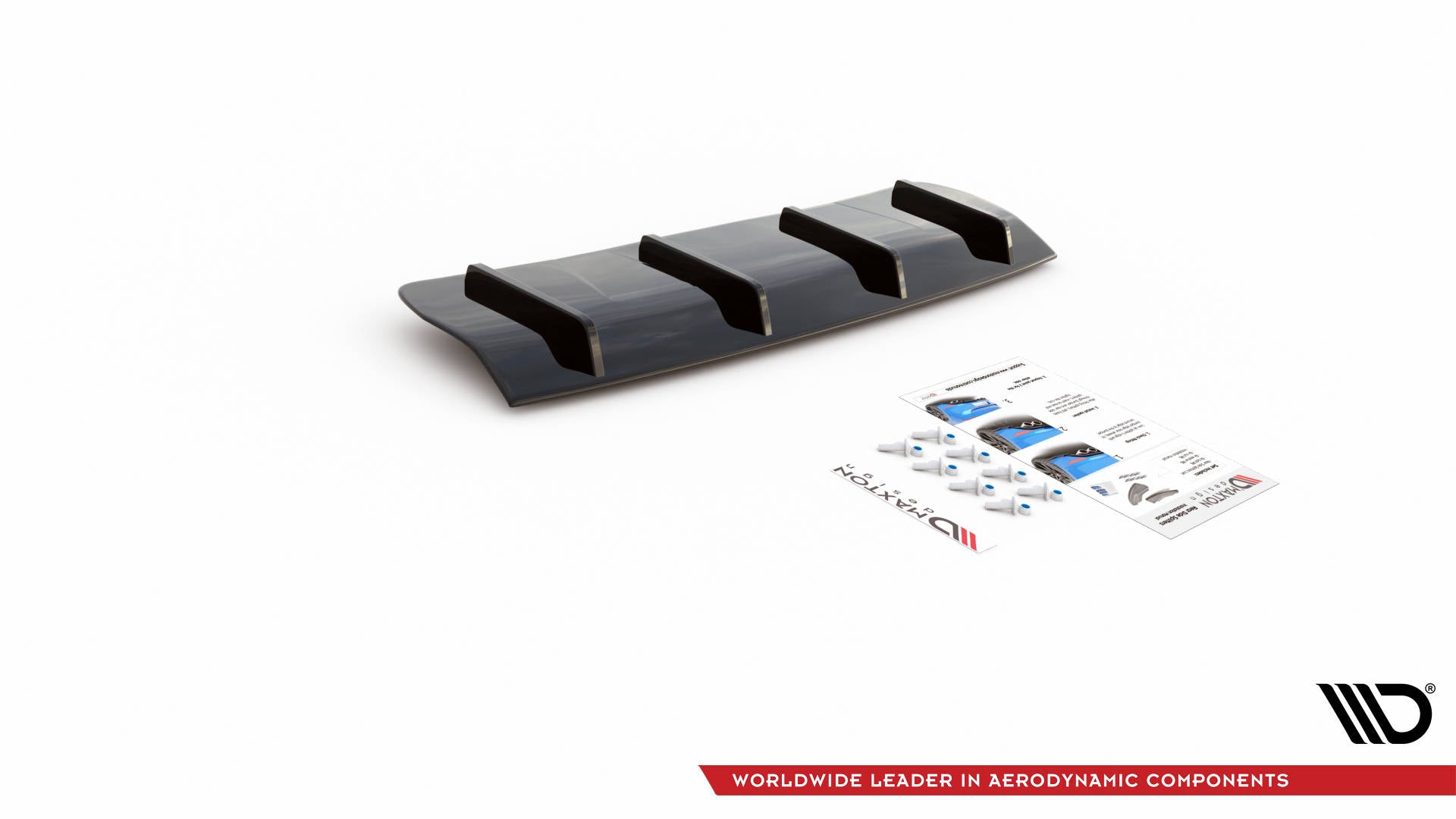 Diffusor Heck Ansatz für Volvo V70 Mk3 Carbon Look