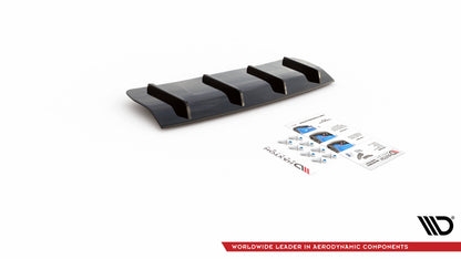 Diffusor Heck Ansatz für Volvo V70 Mk3 Carbon Look