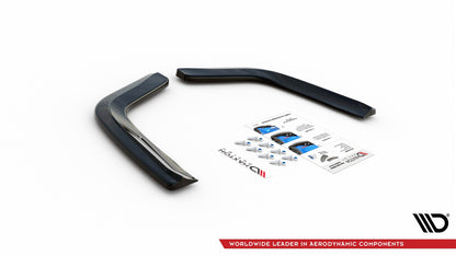 Heck Ansatz Flaps Diffusor für Porsche Panamera GTS 971 schwarz matt