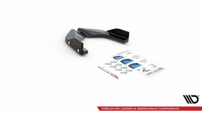 Heck Ansatz Flaps Diffusor +Flaps für V.2 Volkswagen Golf 8 GTI