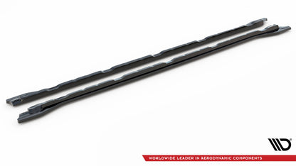 Seitenschweller Ansatz für Volkswagen Atlas Cross Sport Carbon Look