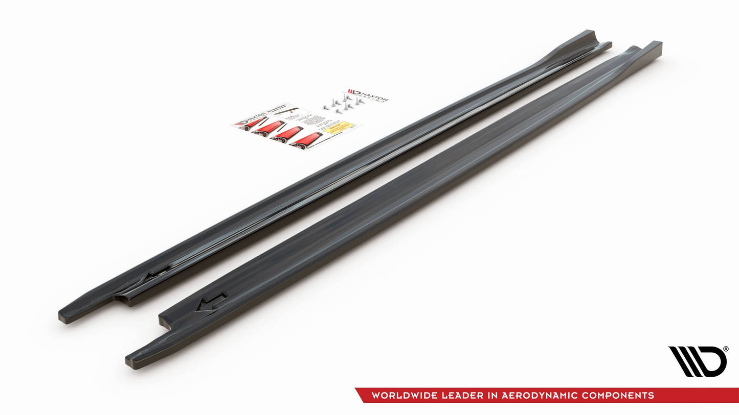 Seitenschweller Ansatz für V.3 für Skoda Octavia RS Mk4 Carbon Look