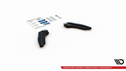 Heck Ansatz Flaps Diffusor V.1 für Ford Focus ST Mk4 schwarz Hochglanz