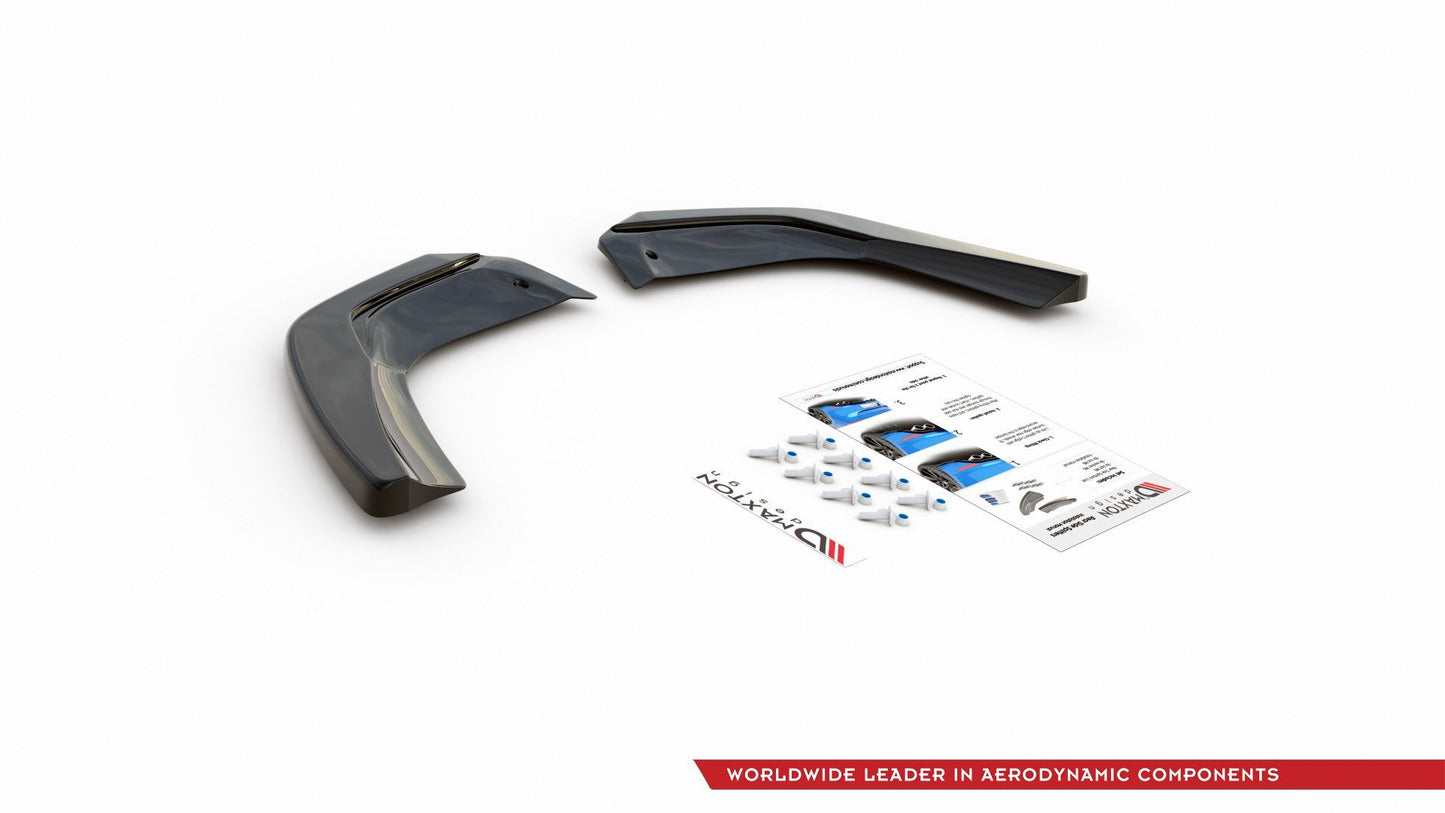 Heck Ansatz Flaps Diffusor für Mercedes A35 AMG Hatchback W177  Carbon Look