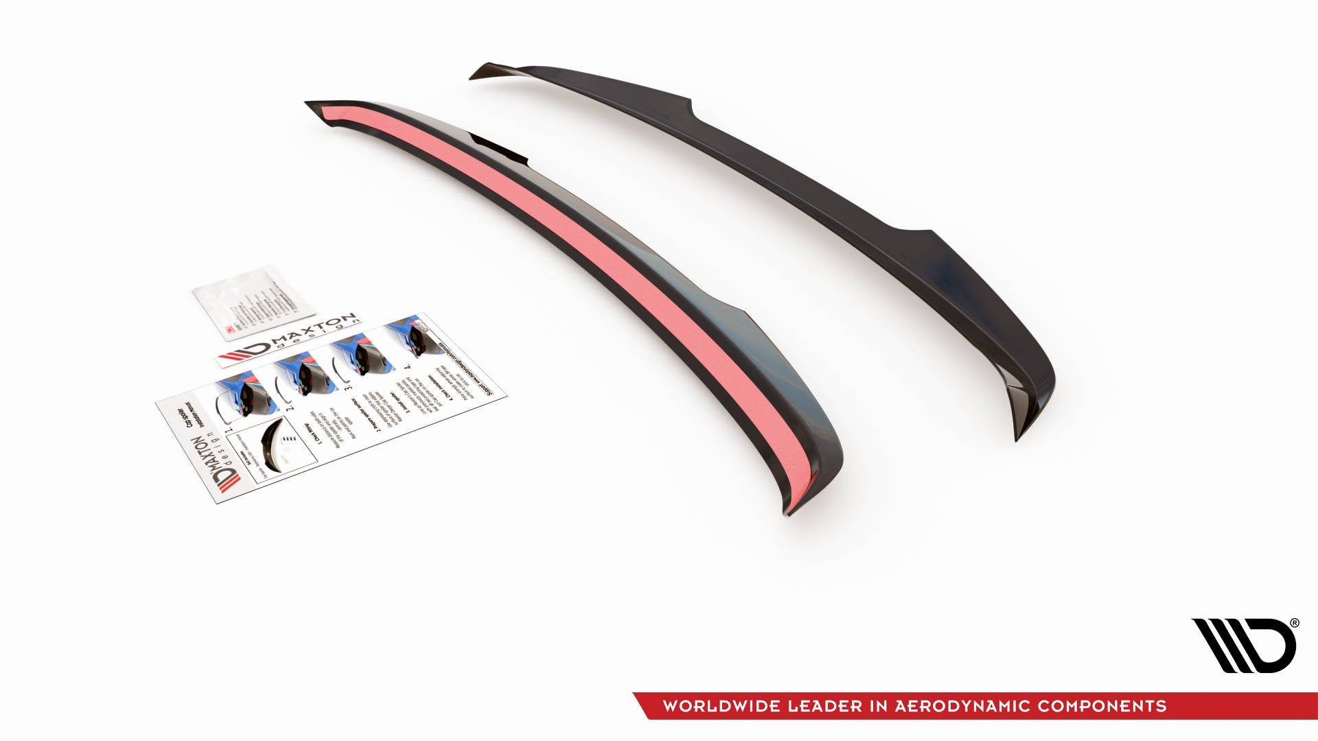 Spoiler CAP für Volvo XC60 Mk2 R-Design schwarz Hochglanz