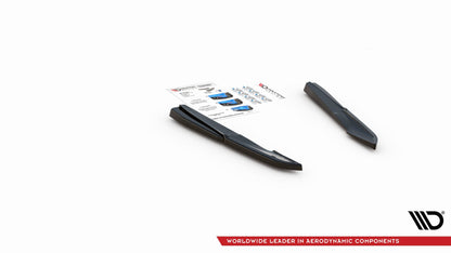 Heck Ansatz Flaps Diffusor für Audi S5 Sportback F5 Facelift schwarz Hochglanz