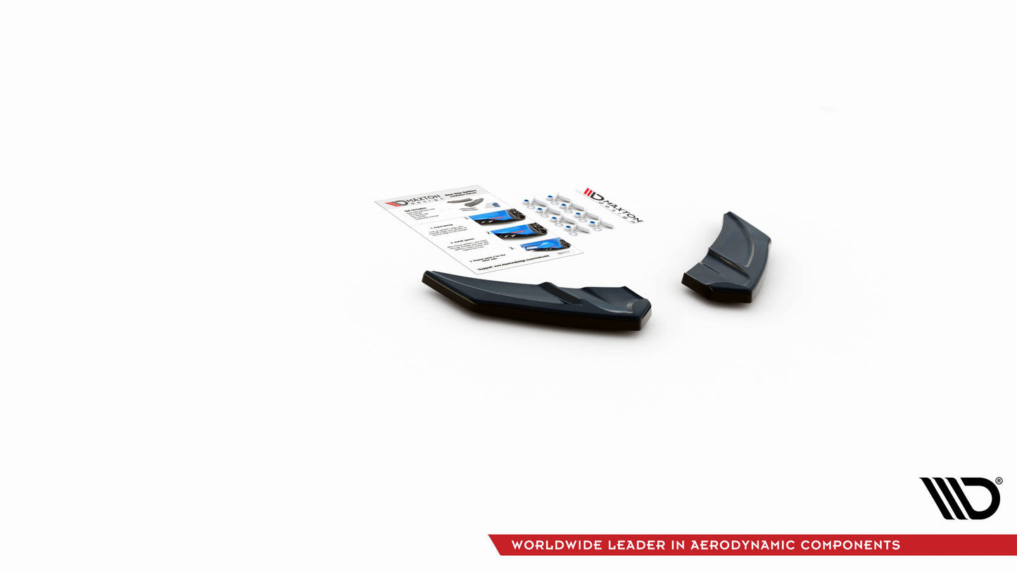 Heck Ansatz Flaps Diffusor V.3 für Volkswagen Golf R Mk7 Carbon Look