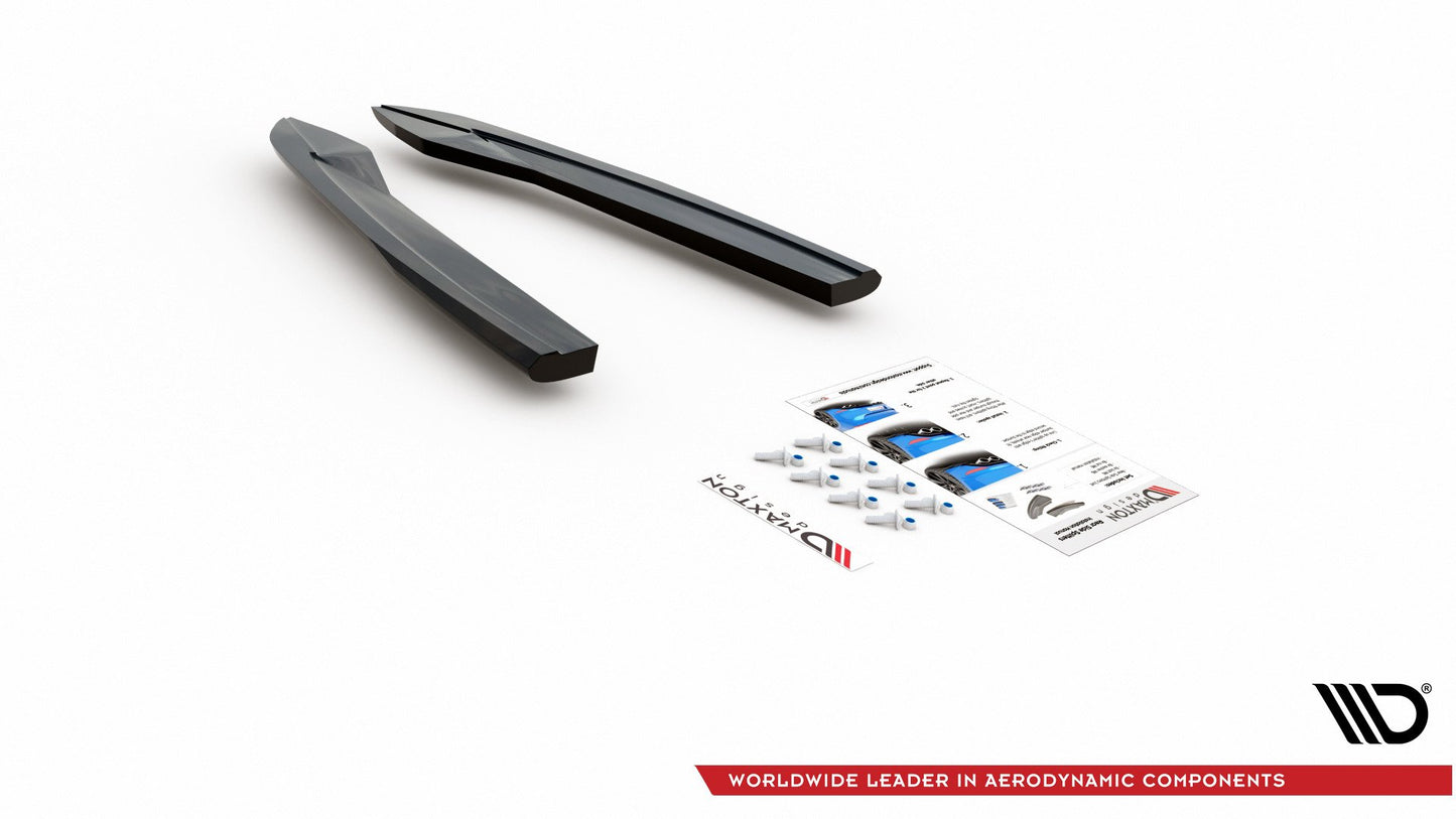 Heck Ansatz Flaps Diffusor für Audi S6 / A6 S-Line C7 FL