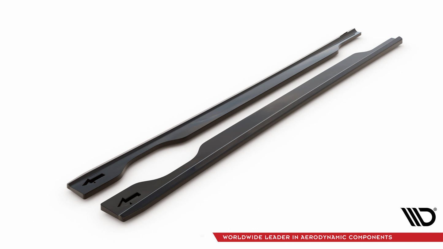 Seitenschweller Ansatz für Hyundai ix35 Mk1 schwarz matt