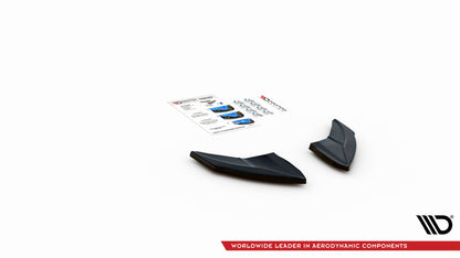 Heck Ansatz Flaps Diffusor V.4 für Volkswagen Golf R Mk7 schwarz matt