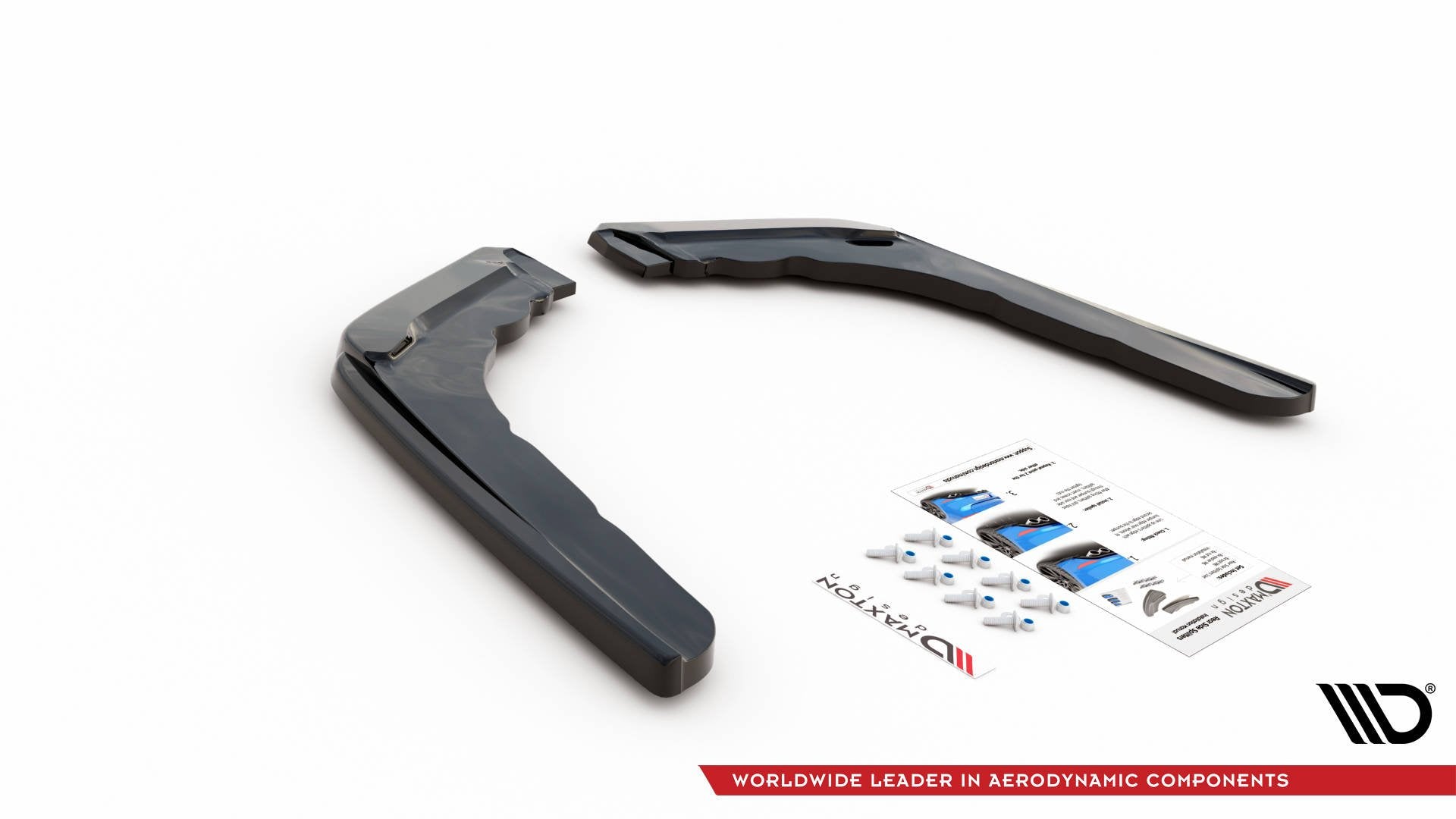 Heck Ansatz Flaps Diffusor V.2 für BMW M4 F82 schwarz matt