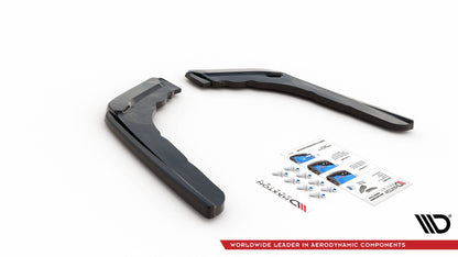 Heck Ansatz Flaps Diffusor V.2 für BMW M4 F82 schwarz Hochglanz