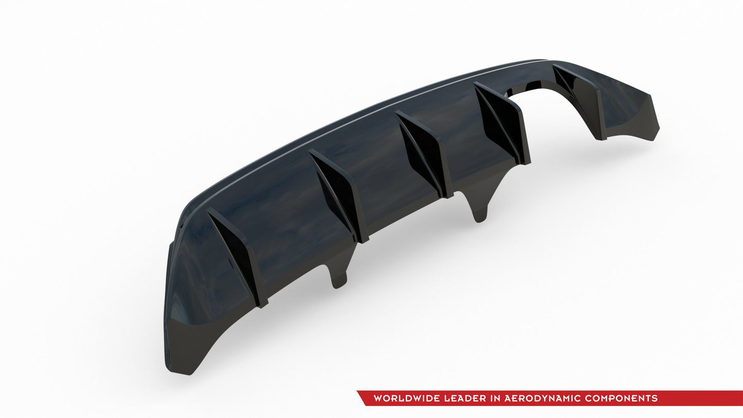 Diffusor Heck Ansatz V.2 für Ford FIesta Mk8 ST schwarz matt