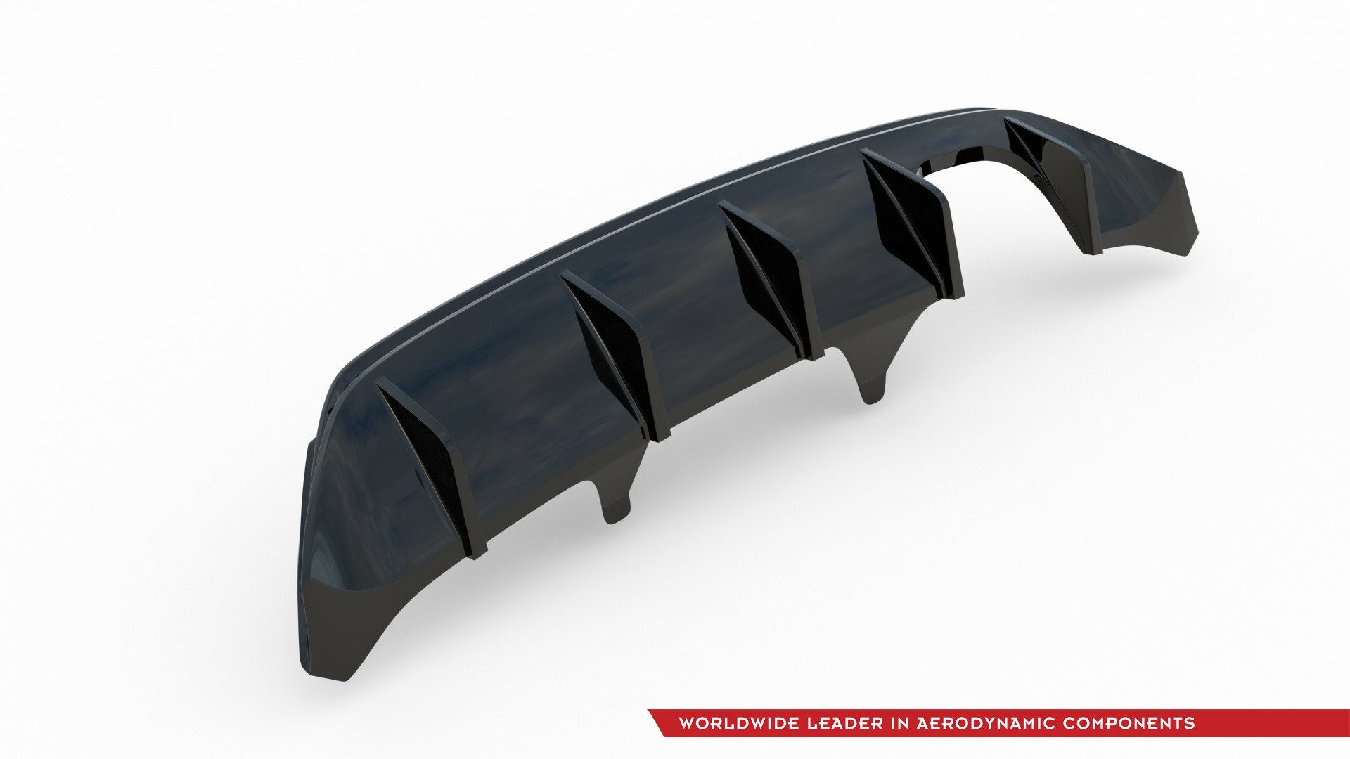 Diffusor Heck Ansatz V.2 für Ford FIesta Mk8 ST schwarz matt