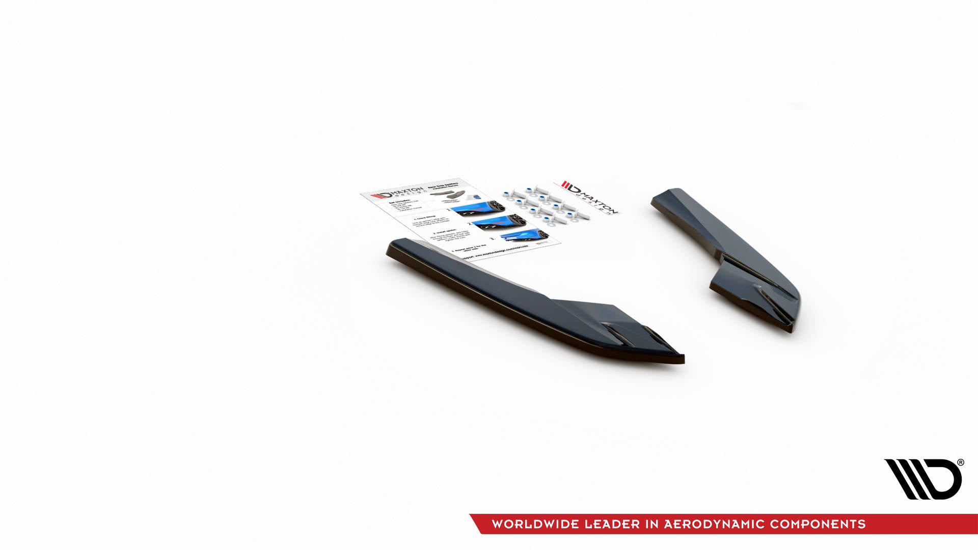 Heck Ansatz Flaps Diffusor für Audi S3 Limousine 8V Carbon Look