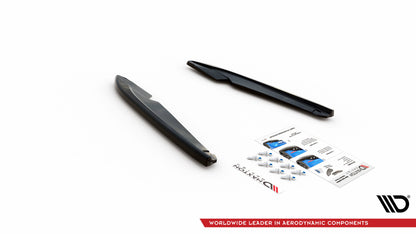 Heck Ansatz Flaps Diffusor V.2 für Seat Leon FR Sportstourer Mk3 Carbon Look