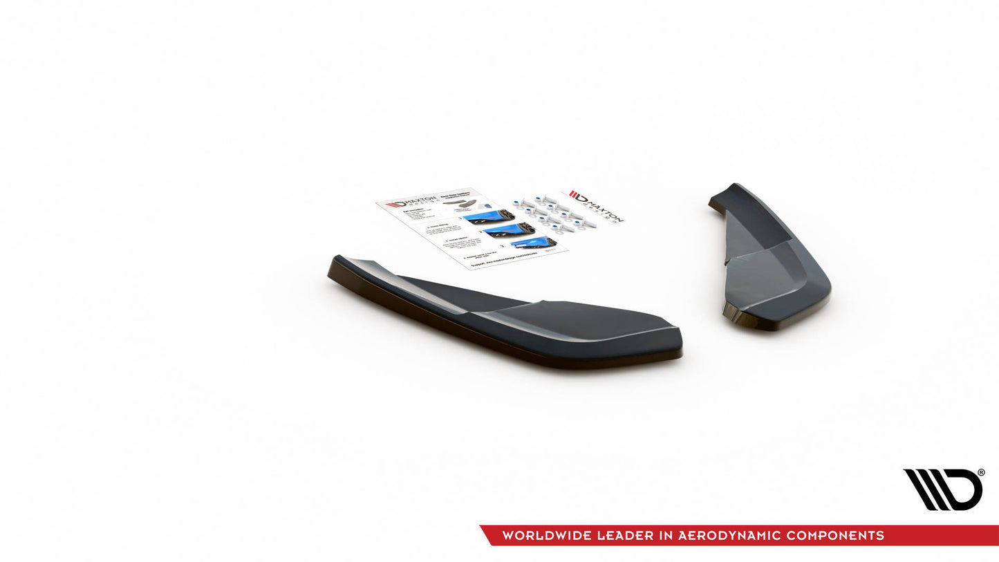 Heck Ansatz Flaps Diffusor für Nissan 370Z Nismo Facelift schwarz matt