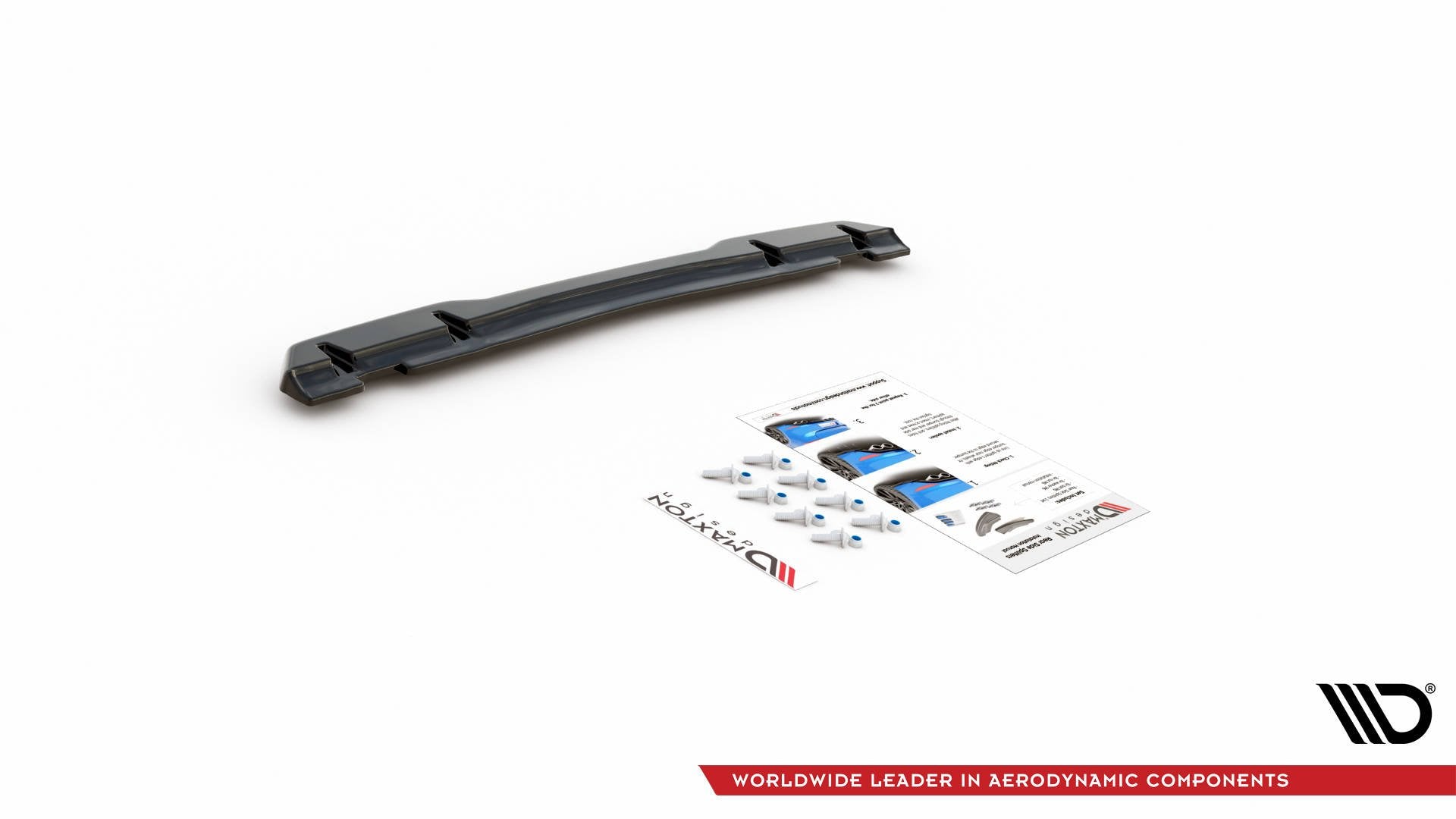 Mittlerer Diffusor Heck Ansatz für Toyota GR Yaris Mk4 schwarz matt