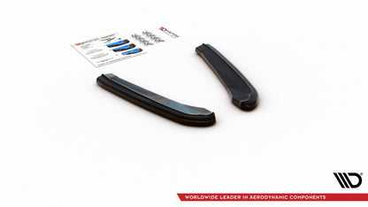 Heck Ansatz Flaps Diffusor V.1 für Seat Leon Cupra Mk3 FL Sportstourer schwarz matt