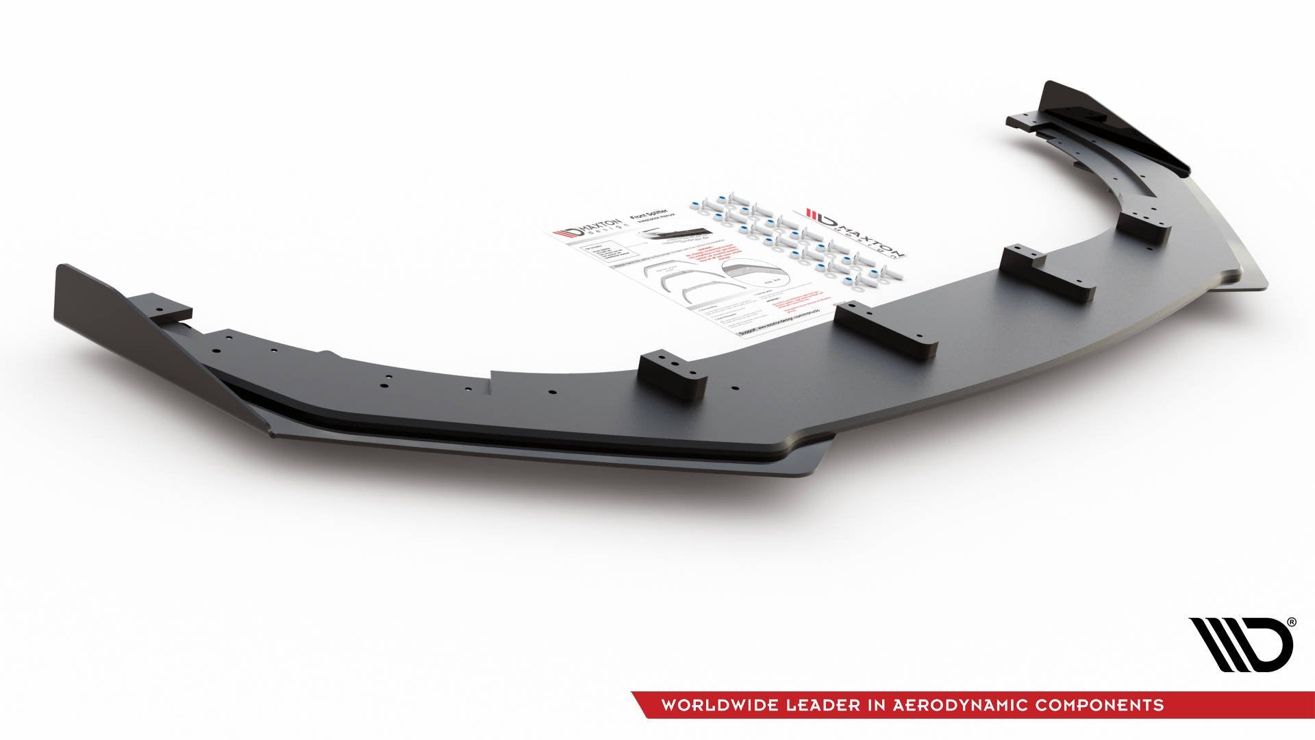 Robuste Racing Front Ansatz V.3 für passend +Flaps für Volkswagen Golf GTI Mk6 schwarz Hochglanz