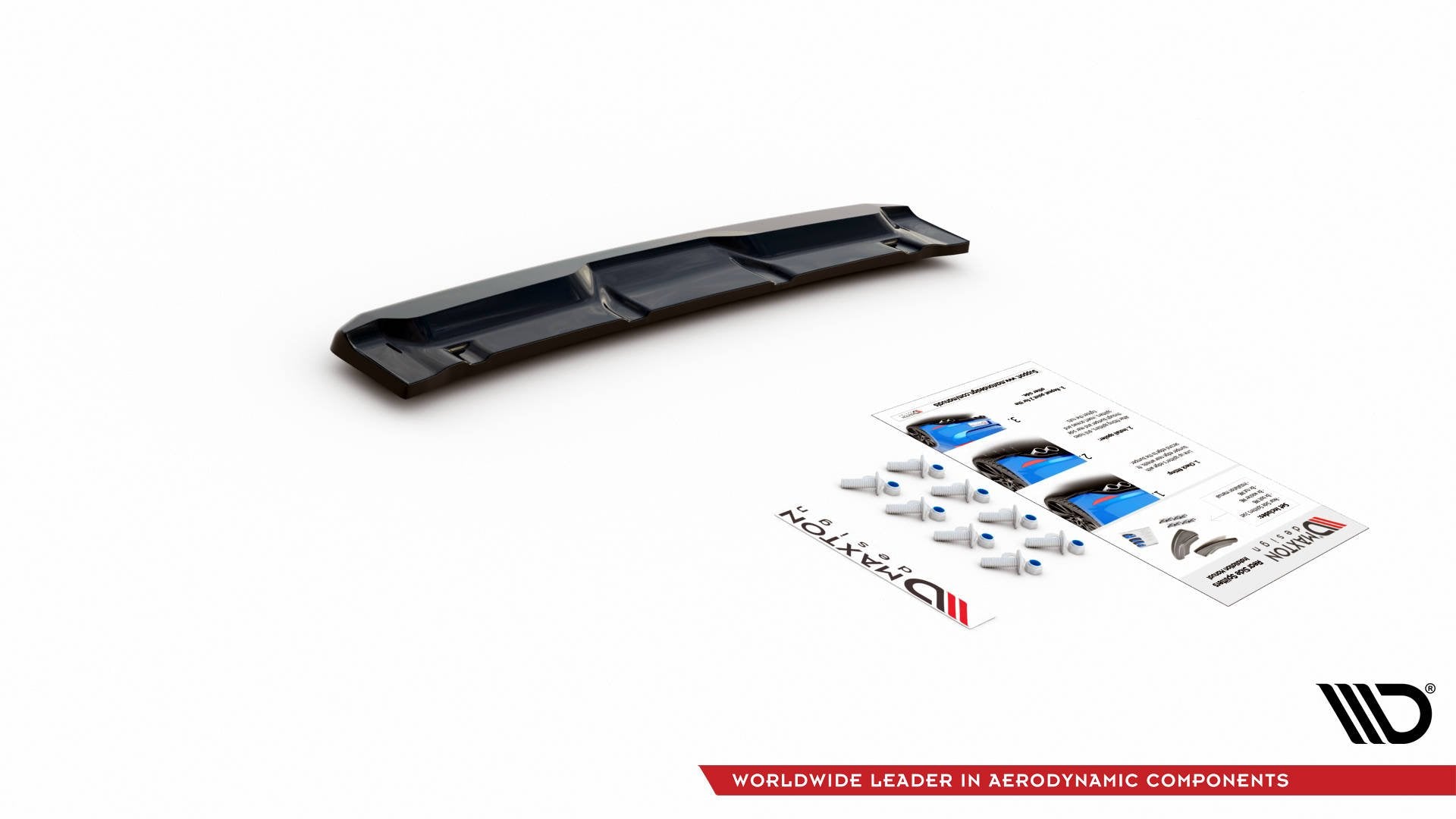 Mittlerer Diffusor Heck Ansatz für Mazda CX-3  schwarz matt