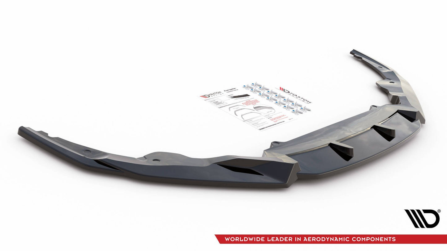 Front Ansatz V.1 für Audi R8 Mk2 Facelift schwarz Hochglanz