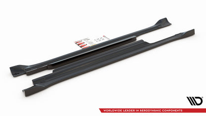 Seitenschweller Ansatz für Dodge Challenger SRT Hellcat Mk3 schwarz matt