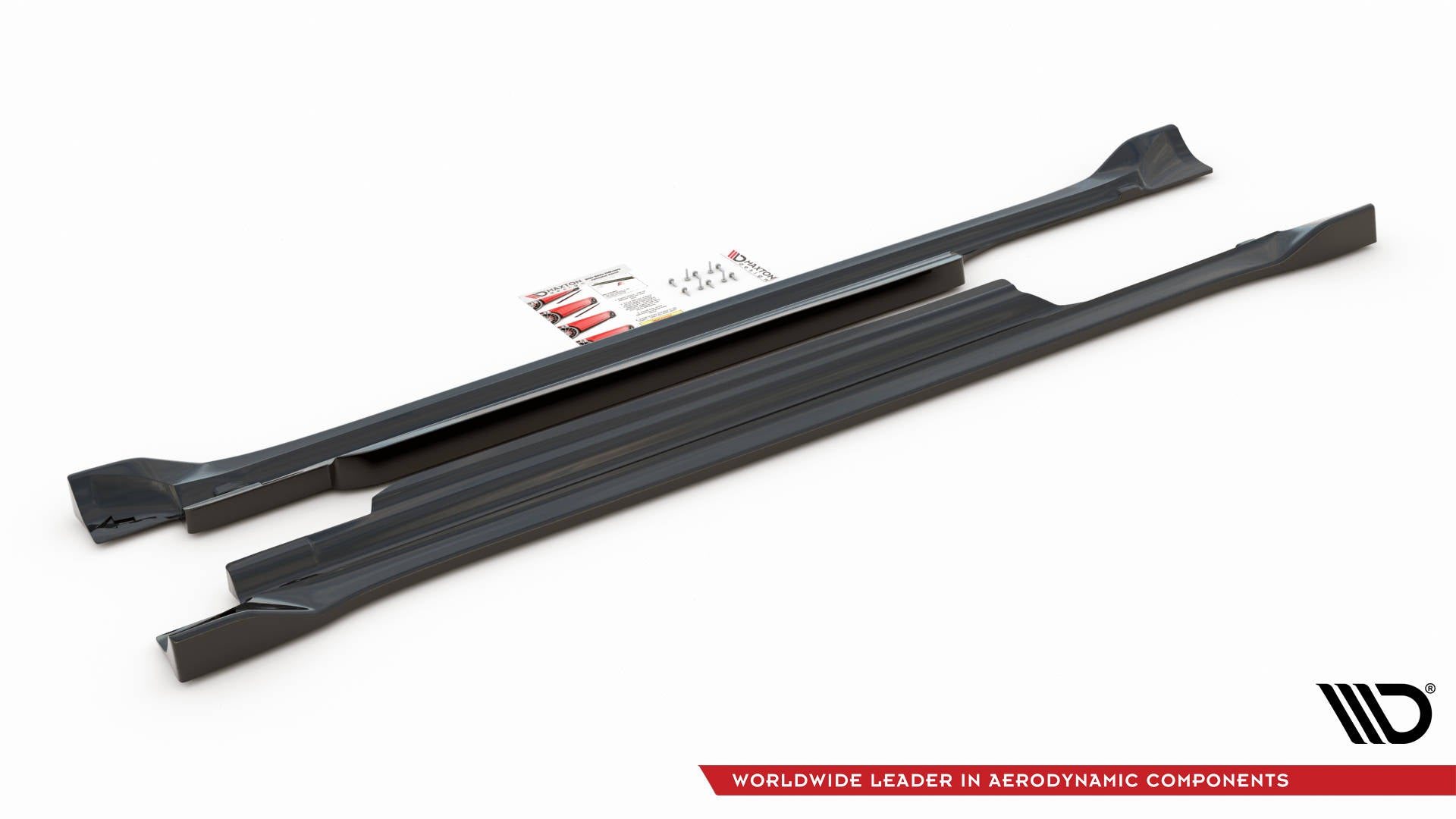 Seitenschweller Ansatz für Dodge Challenger SRT Hellcat Mk3 schwarz Hochglanz