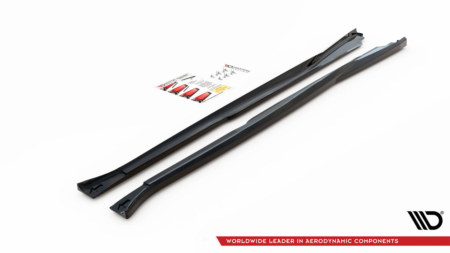 Seitenschweller Ansatz für V.2 für Nissan 370Z  schwarz matt