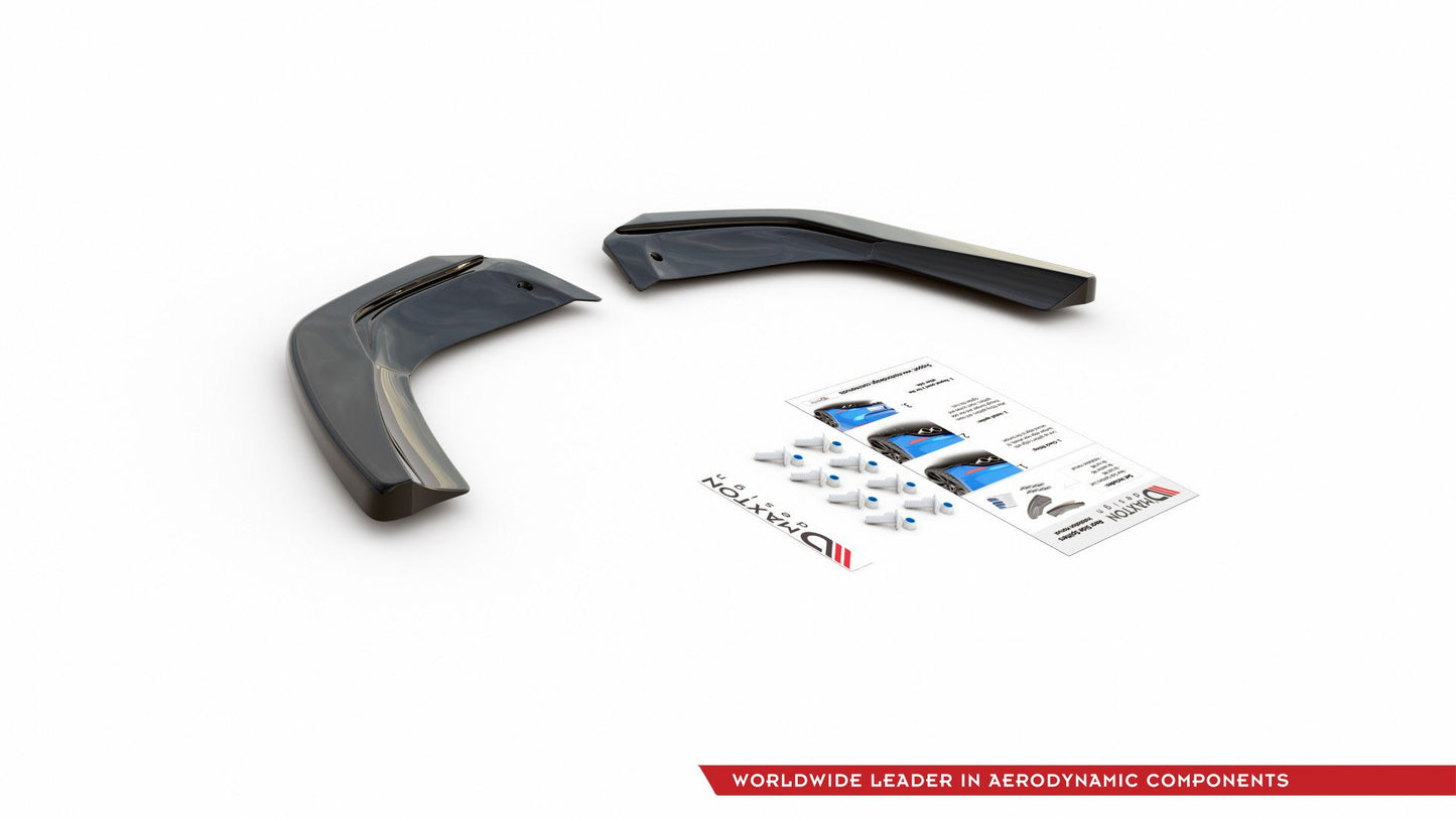 Heck Ansatz Flaps Diffusor für Mercedes A35 AMG Hatchback W177  schwarz matt