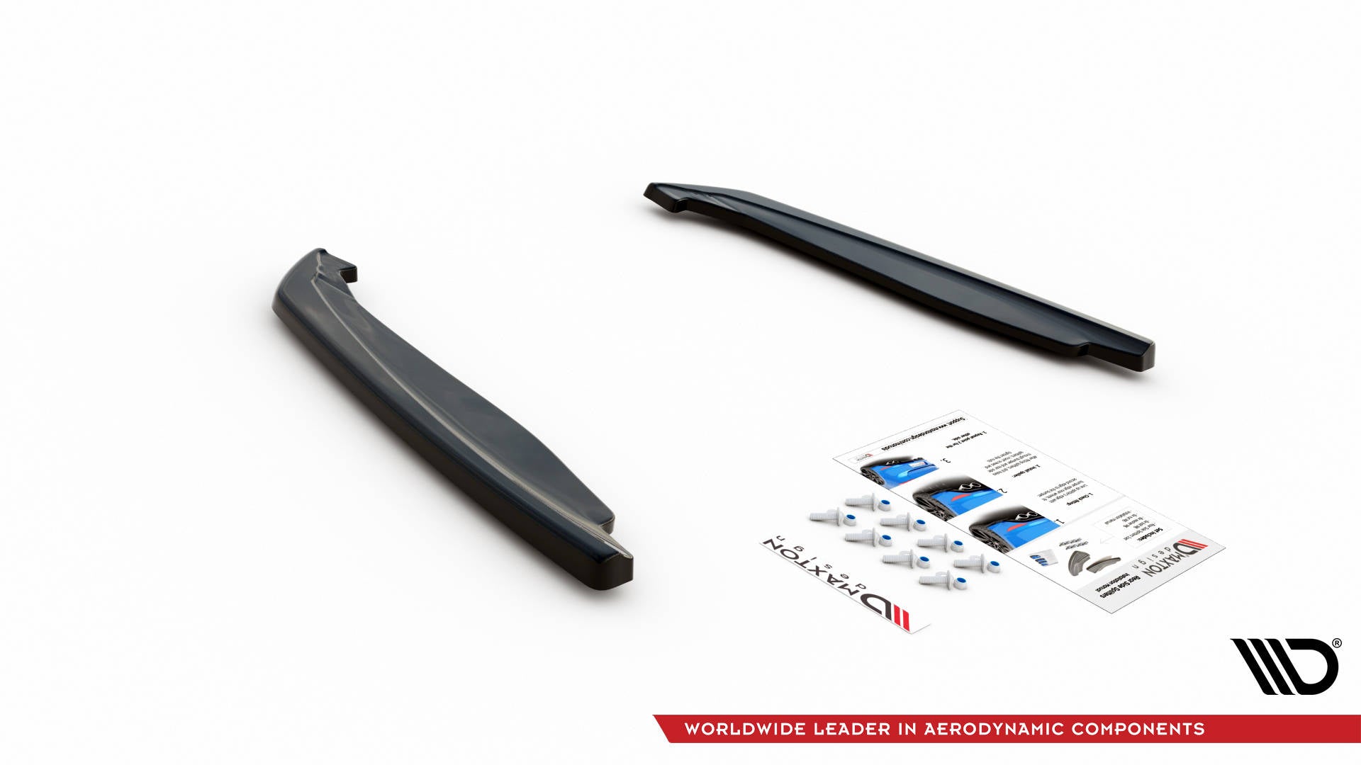 Heck Ansatz Flaps Diffusor V.2 für BMW M8 Gran Coupe F93 schwarz matt