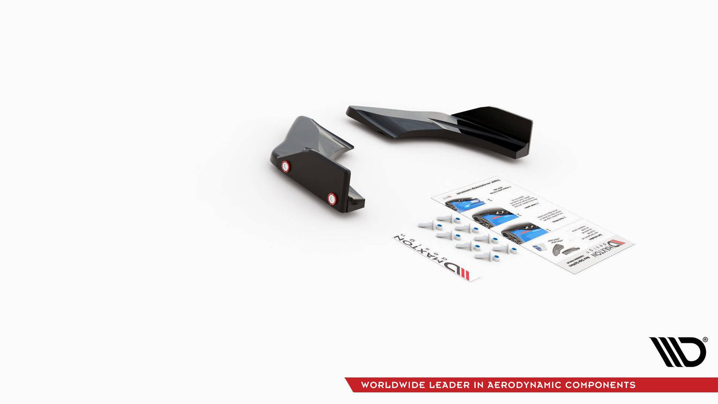 Heck Ansatz Flaps Diffusor V.2 für Volkswagen Golf 8 GTI Clubsport schwarz matt