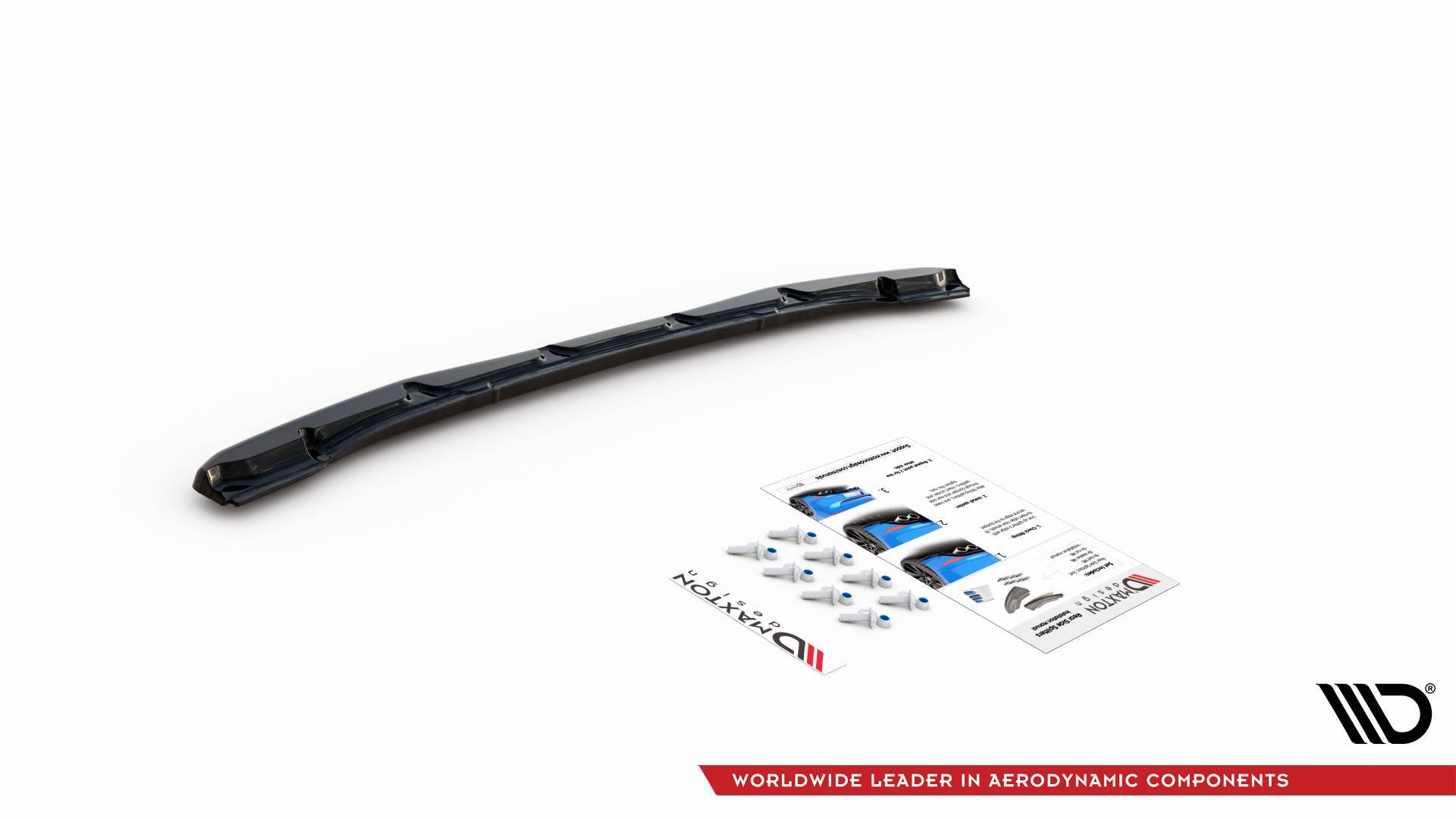 Mittlerer Diffusor Heck Ansatz für BMW 4er M-Paket G22 schwarz Hochglanz
