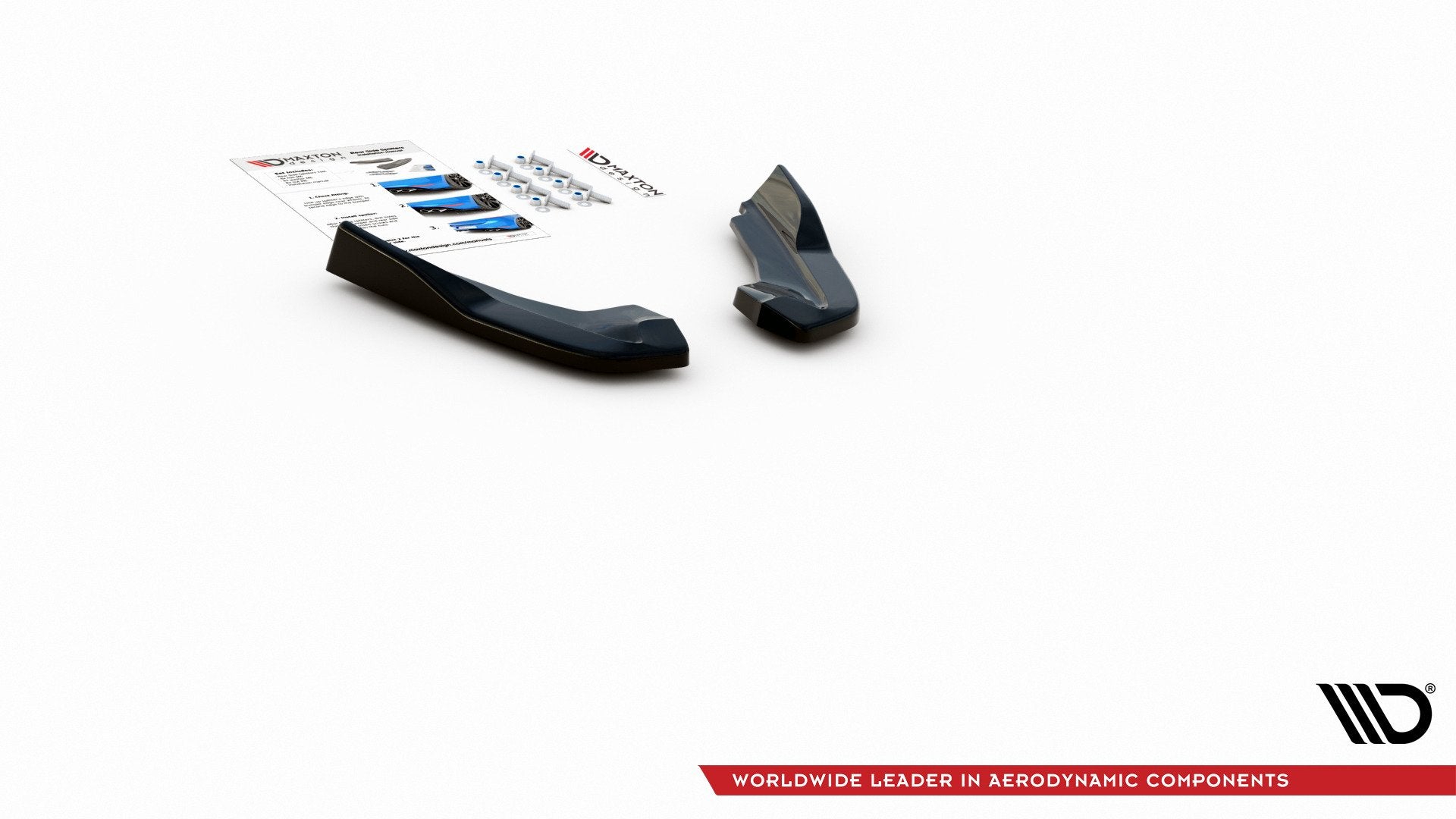 Heck Ansatz Flaps Diffusor V.2 für Ford Focus ST Mk4  Carbon Look