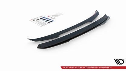 Spoiler CAP für Skoda Fabia Combi Mk3 schwarz matt