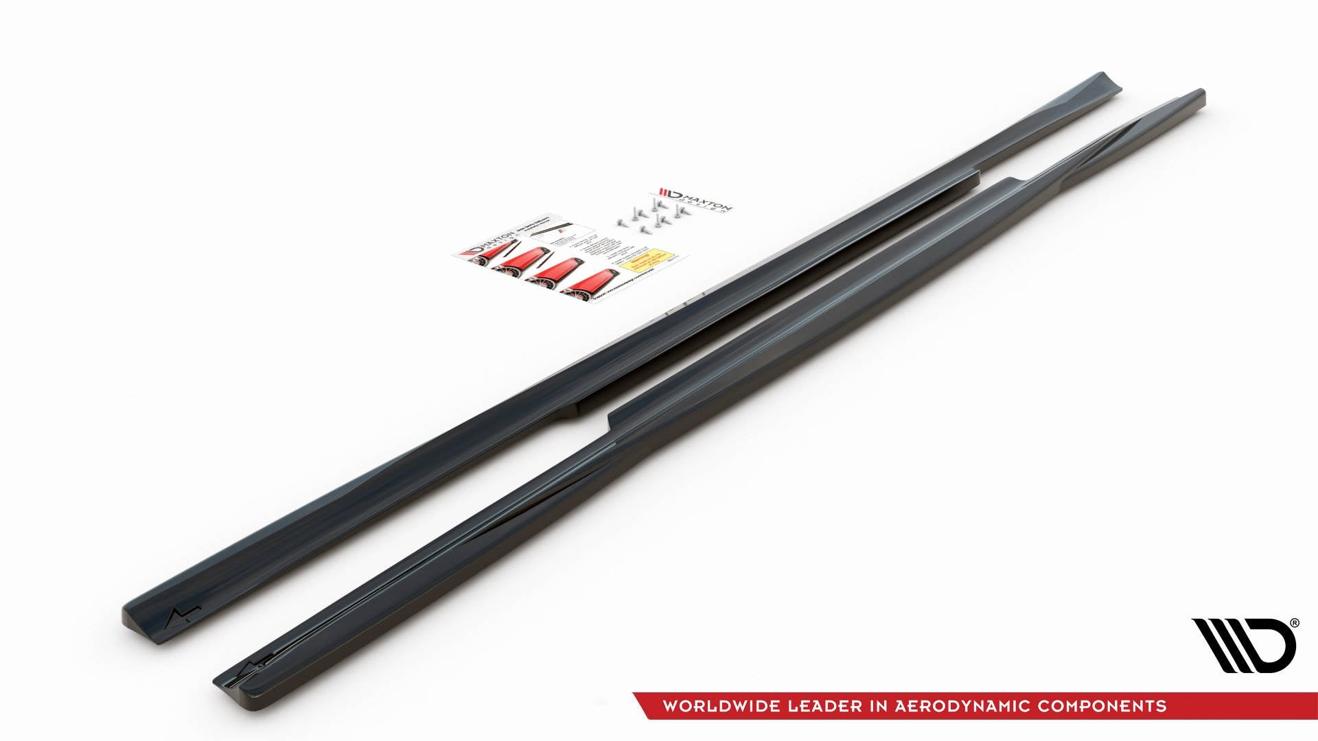 Seitenschweller Ansatz für Mercedes-Benz C W205 schwarz Hochglanz