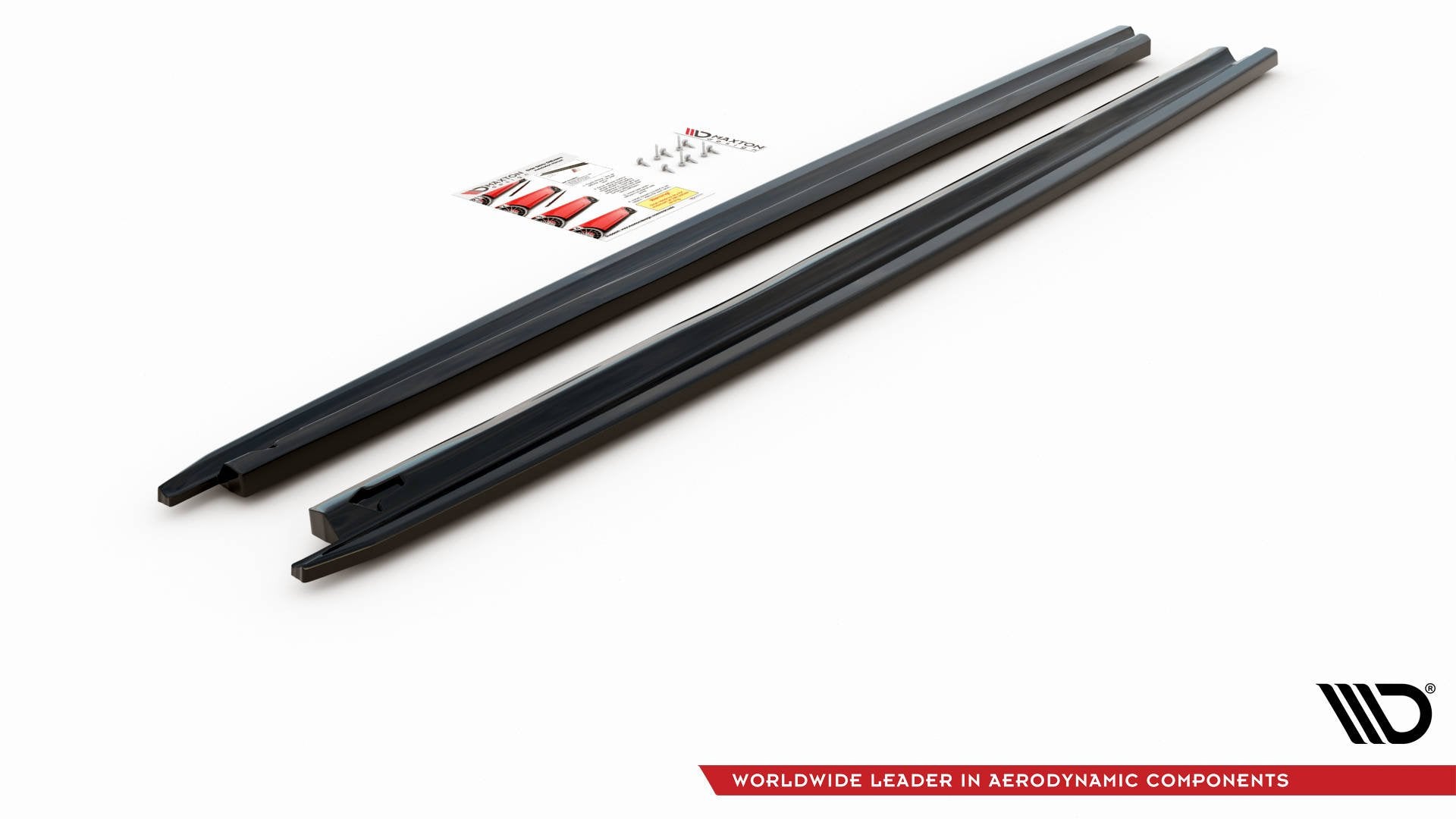 Seitenschweller Ansatz für Peugeot 207 Sport schwarz matt