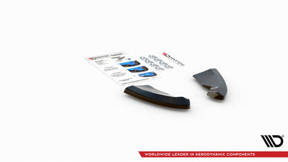 Heck Ansatz Flaps Diffusor für Opel Astra GTC OPC-Line J schwarz Hochglanz