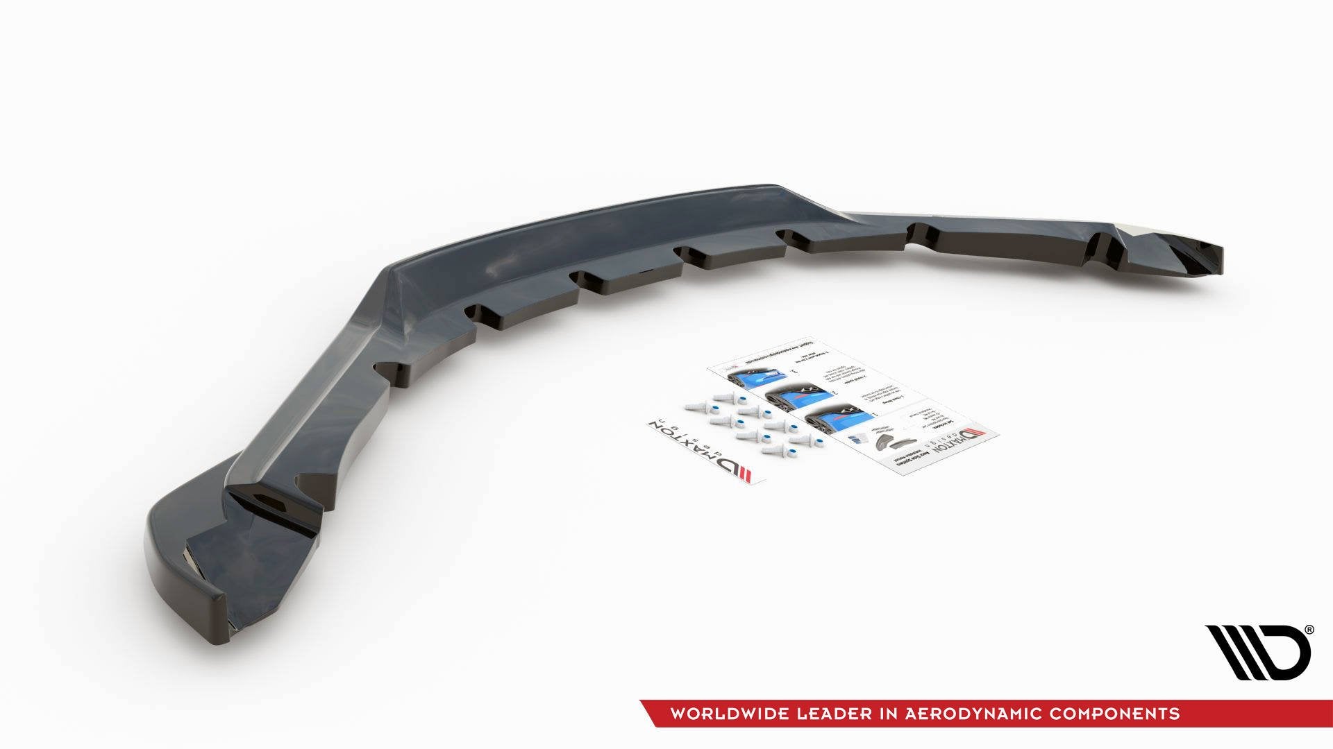 Mittlerer Diffusor Heck Ansatz für BMW i8 schwarz matt