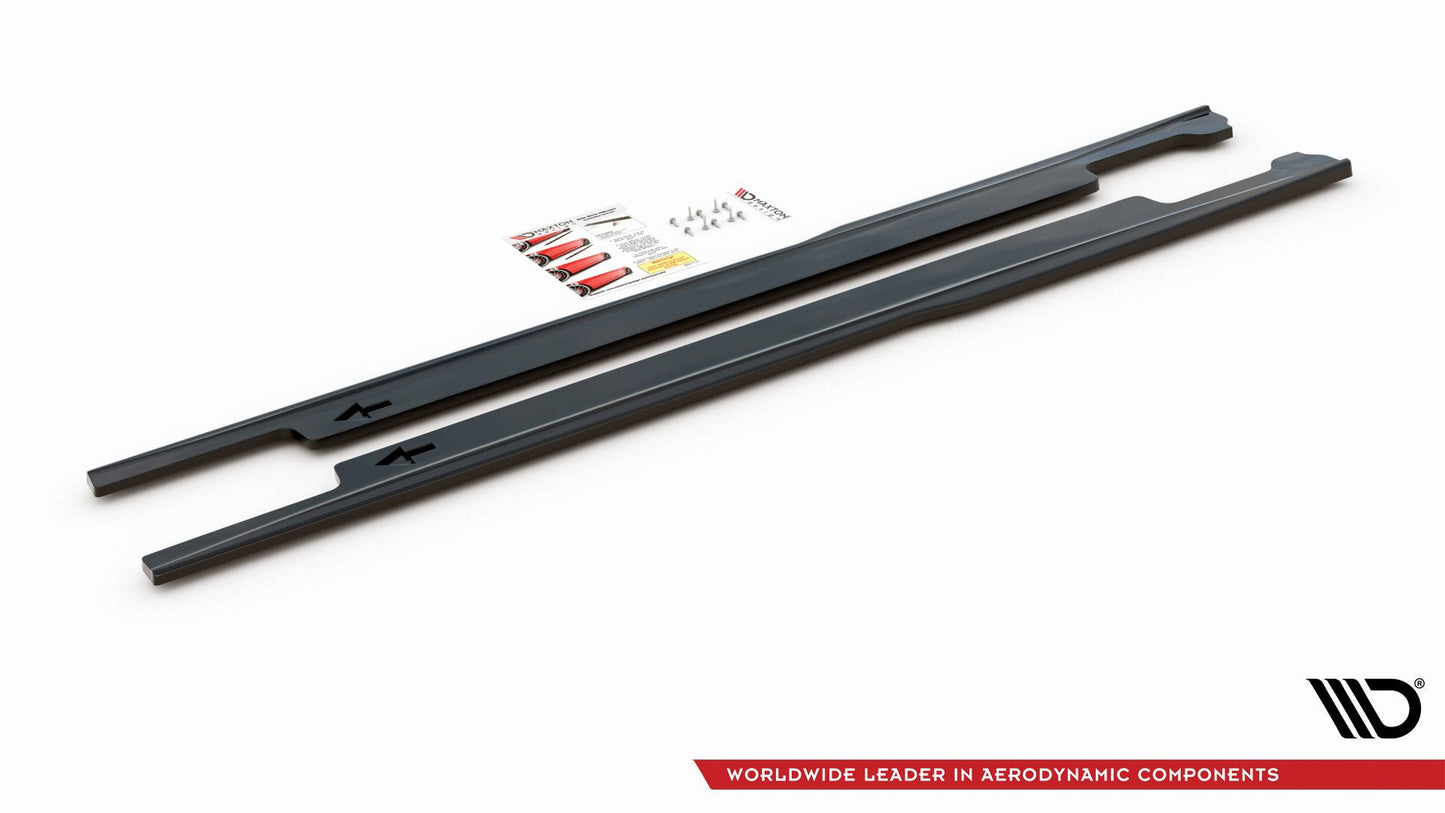 Seitenschweller Ansatz für V.2 für Honda Accord Mk7 Type-S schwarz Hochglanz
