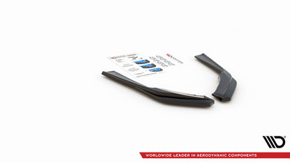 Heck Ansatz Flaps Diffusor für Infiniti Q60 S Mk2 schwarz matt