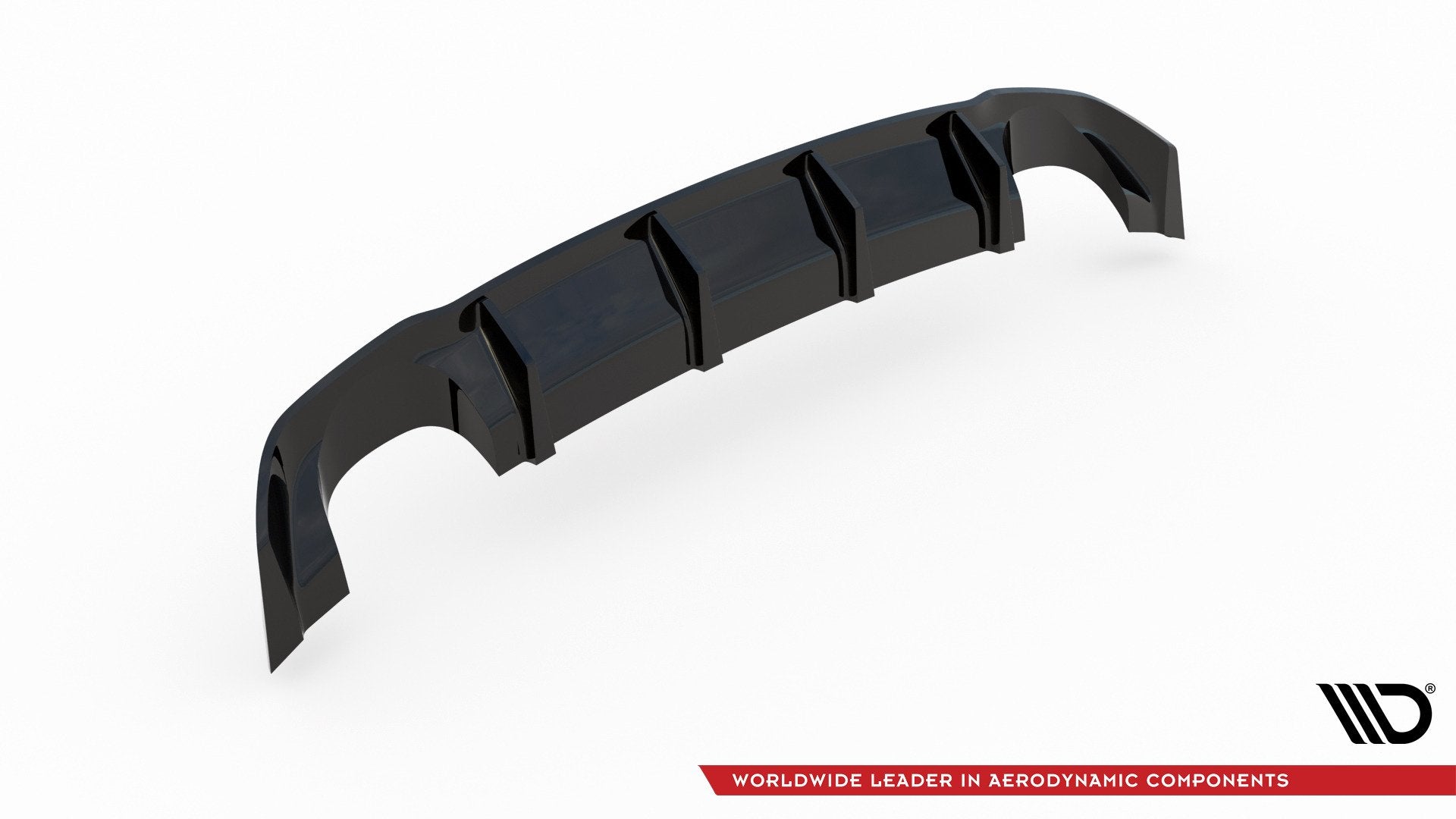 Diffusor Heck Ansatz für Seat Leon III Cupra schwarz matt