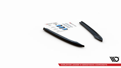 Heck Ansatz Flaps Diffusor für Cupra Leon ST schwarz matt