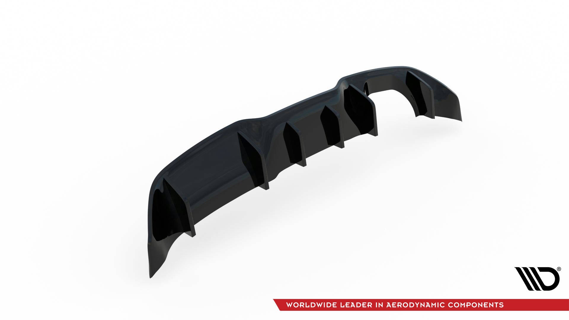 Diffusor Heck Ansatz für Ford Fiesta ST (5-Türige version) Mk7 Facelift Carbon Look