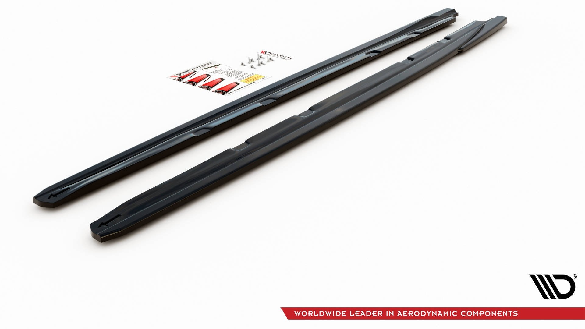 Seitenschweller Ansatz für V.5 Seat Leon Cupra / FR Mk3 FL schwarz matt