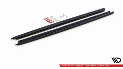 Seitenschweller Ansatz für Peugeot 207 Sport schwarz matt