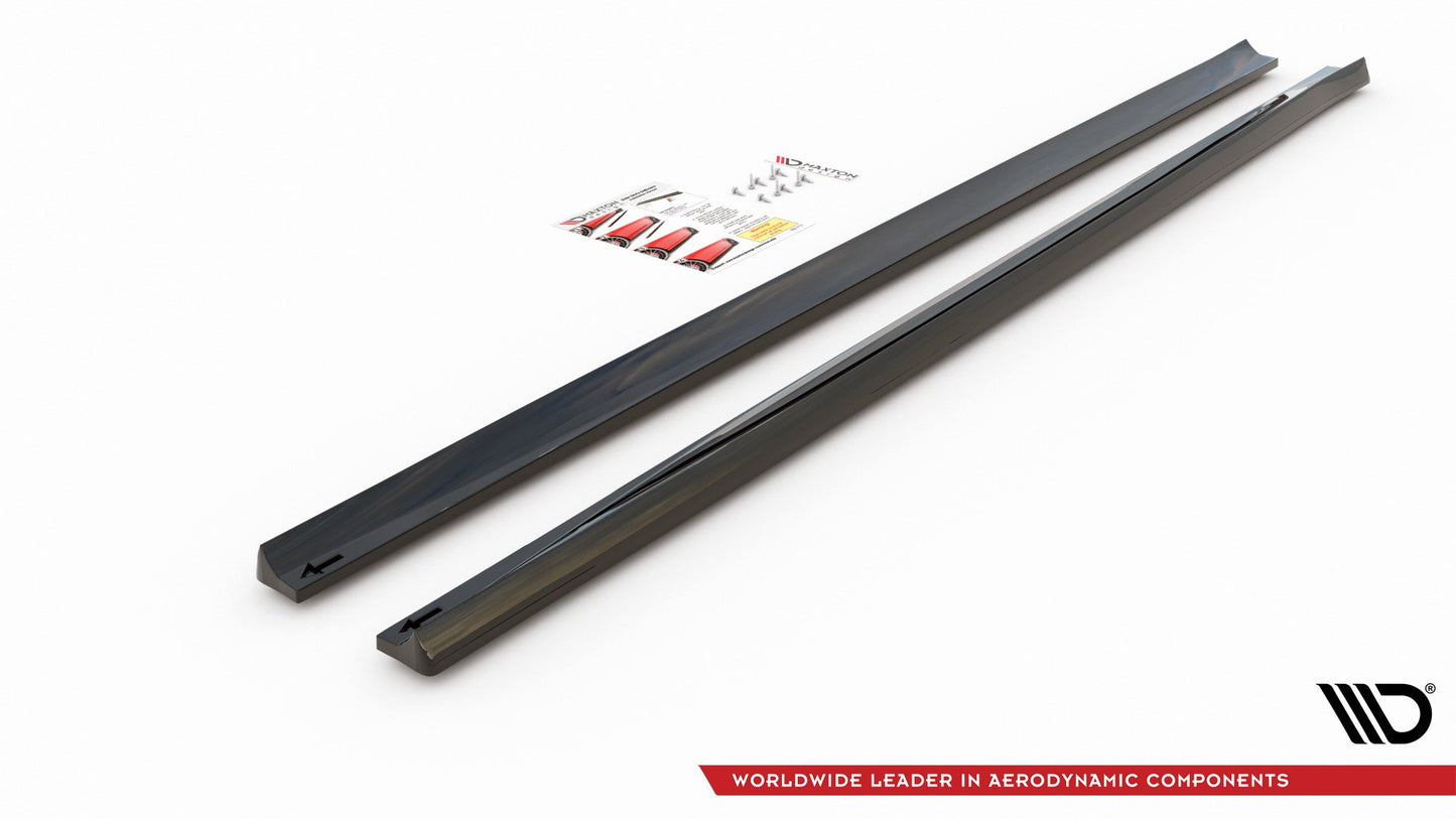 Seitenschweller Ansatz für V.5 Ford Focus ST / ST-Line Mk4 schwarz matt