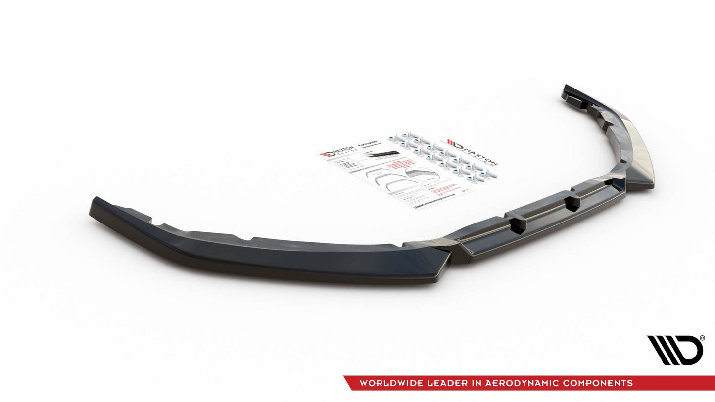 Front Ansatz V.1 für Peugeot 208 Mk2 schwarz matt