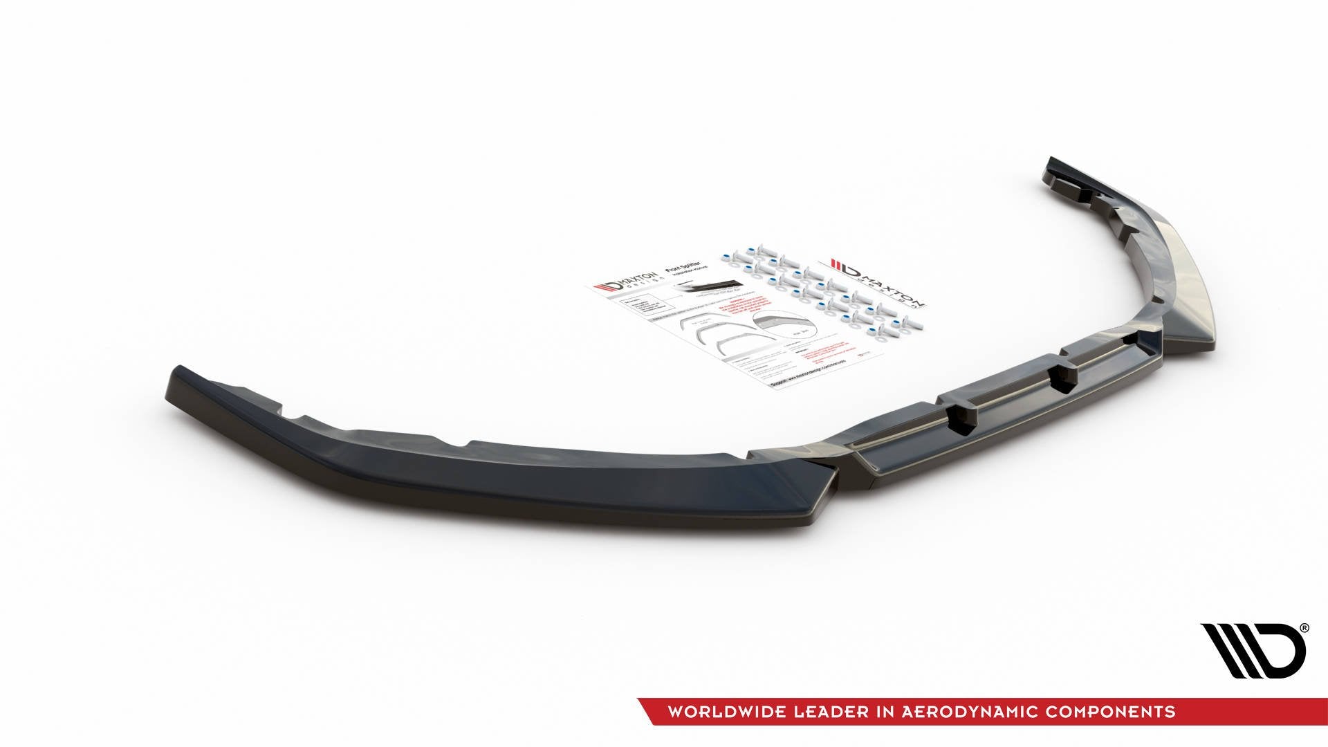 Front Ansatz V.1 für Peugeot 208 Mk2 schwarz Hochglanz