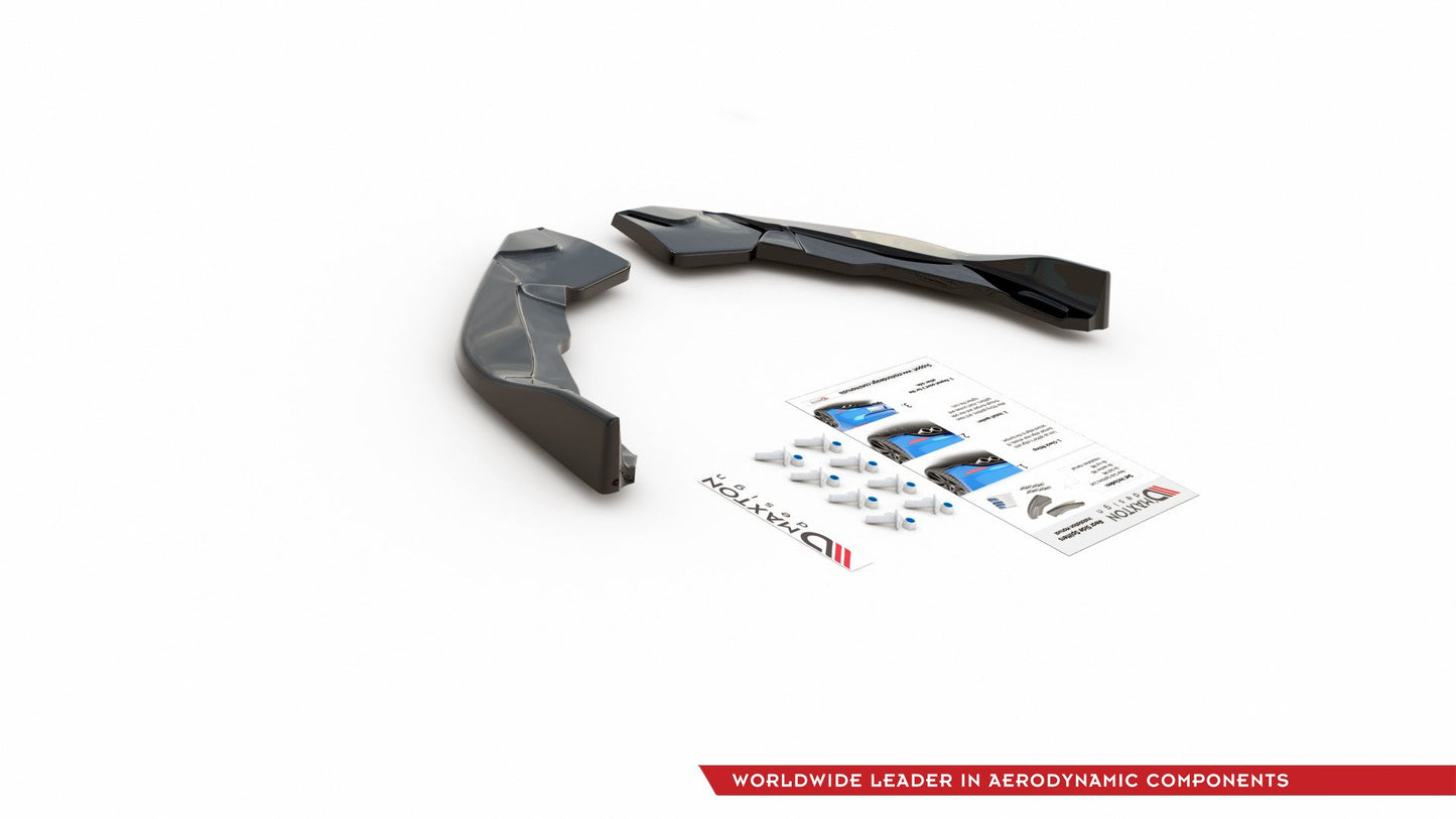 Heck Ansatz Flaps Diffusor für Toyota Corolla XII Hatchback schwarz matt